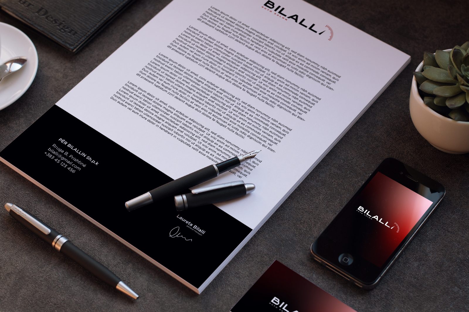 Bilalli Auto Salon brand identity