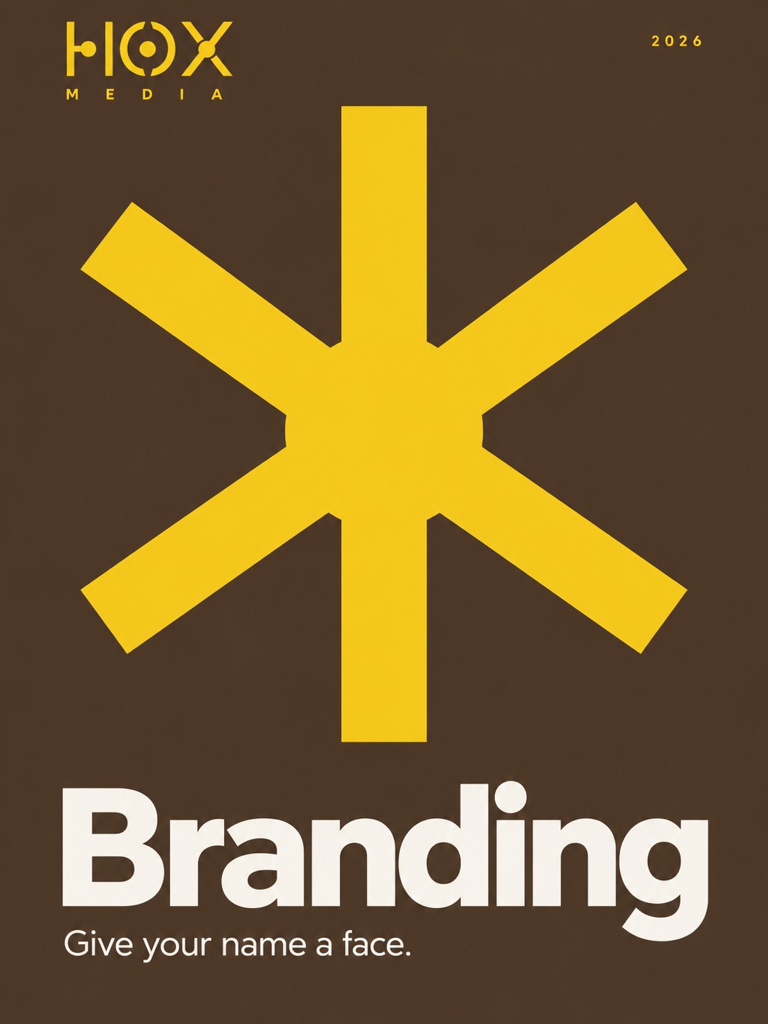 HOX Media Branding poster, Give your name a face