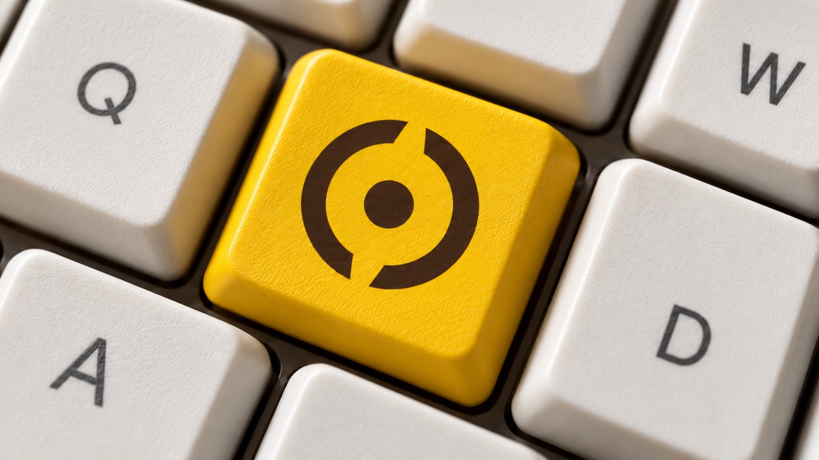 HOX Media logo on a keyboard key